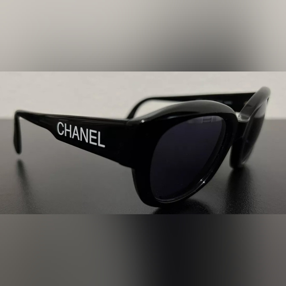 Chanel Rare Vintage Black Sunglasses